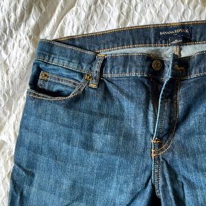 Flare dark banana republic jeans